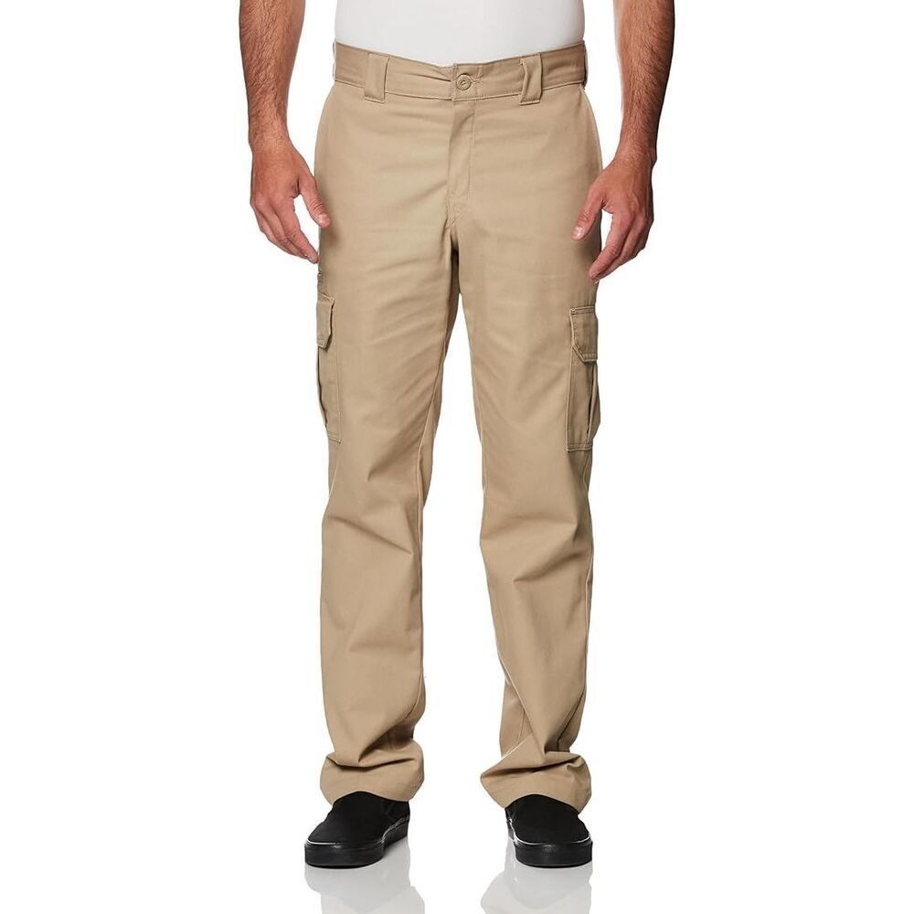 ✨Dickies Men's Regular Straight Stretch Twill Cargo Desert Sand Sz 36x32 Pants✨
